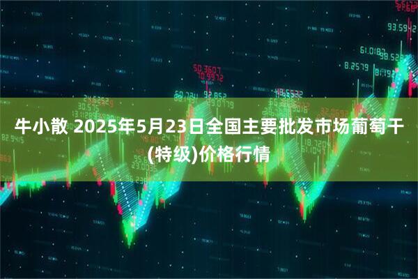 牛小散 2025年5月23日全国主要批发市场葡萄干(特级)价格行情