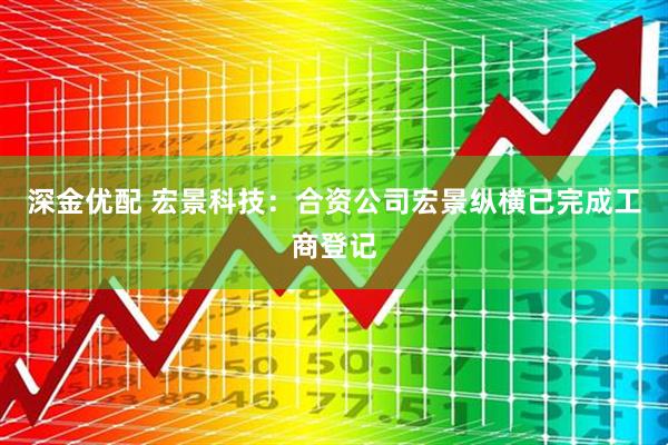 深金优配 宏景科技：合资公司宏景纵横已完成工商登记